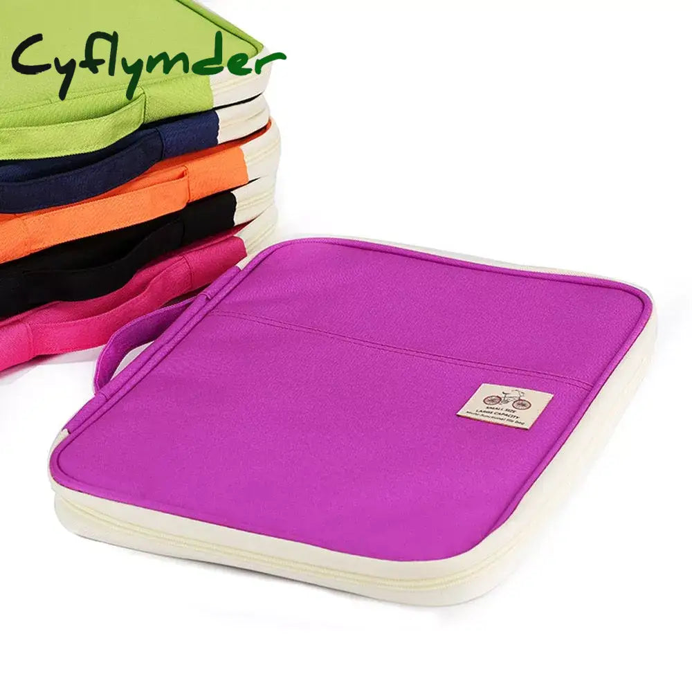 Cyflymder Waterproof Oxfored A4 File Folder Document Bag Business Briefcase Storage For Notebooks