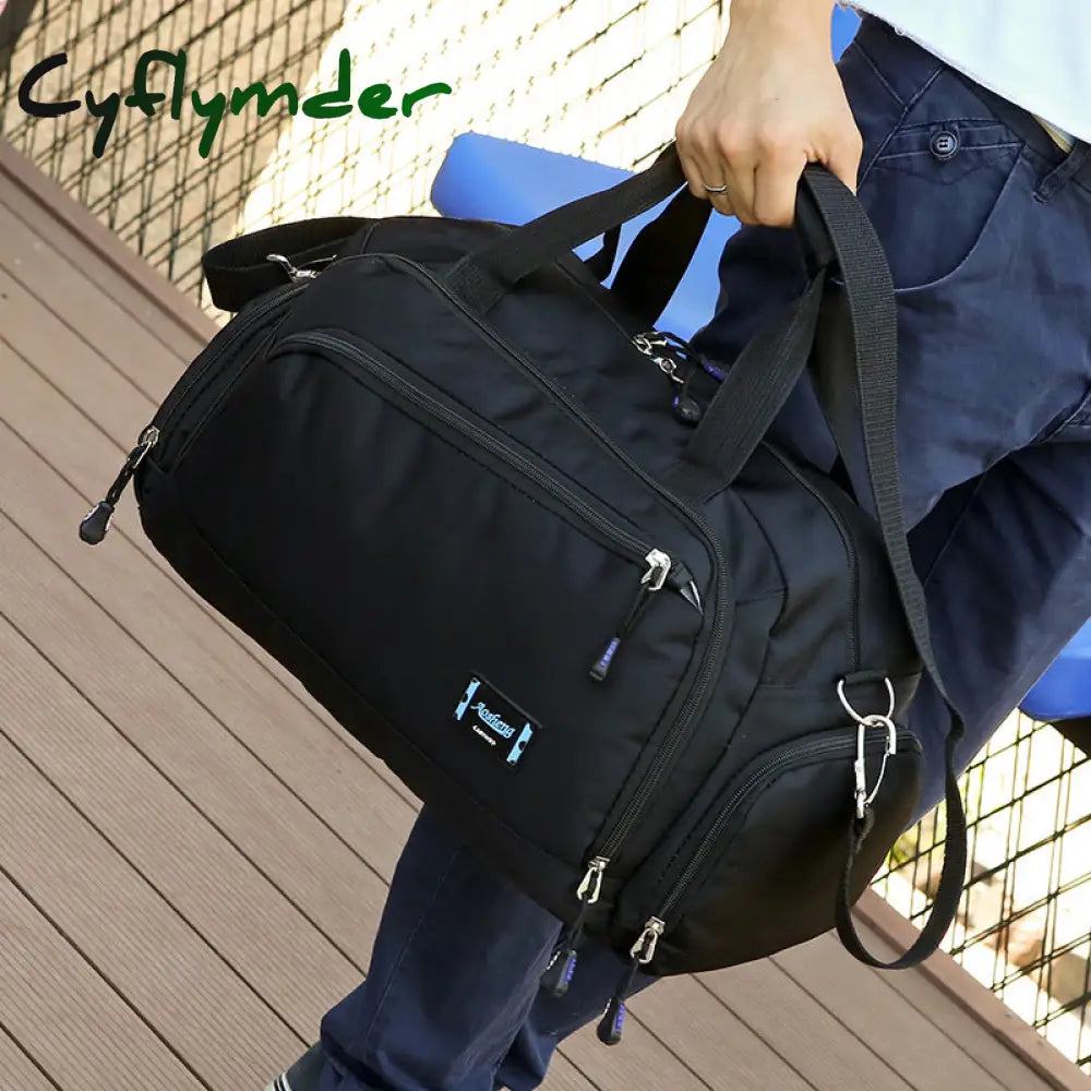 Cyflymder Waterproof Shoulder Duffels Bag Men Women Short Trip Storage Tote Clothes Electronic