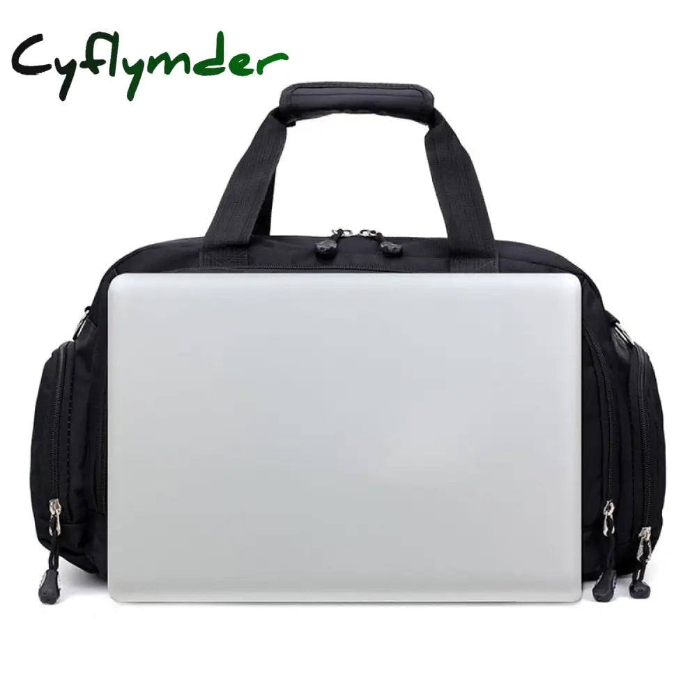 Cyflymder Waterproof Shoulder Duffels Bag Men Women Short Trip Storage Tote Clothes Electronic