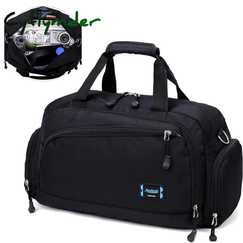 Cyflymder Waterproof Shoulder Duffels Bag Men Women Short Trip Storage Tote Clothes Electronic