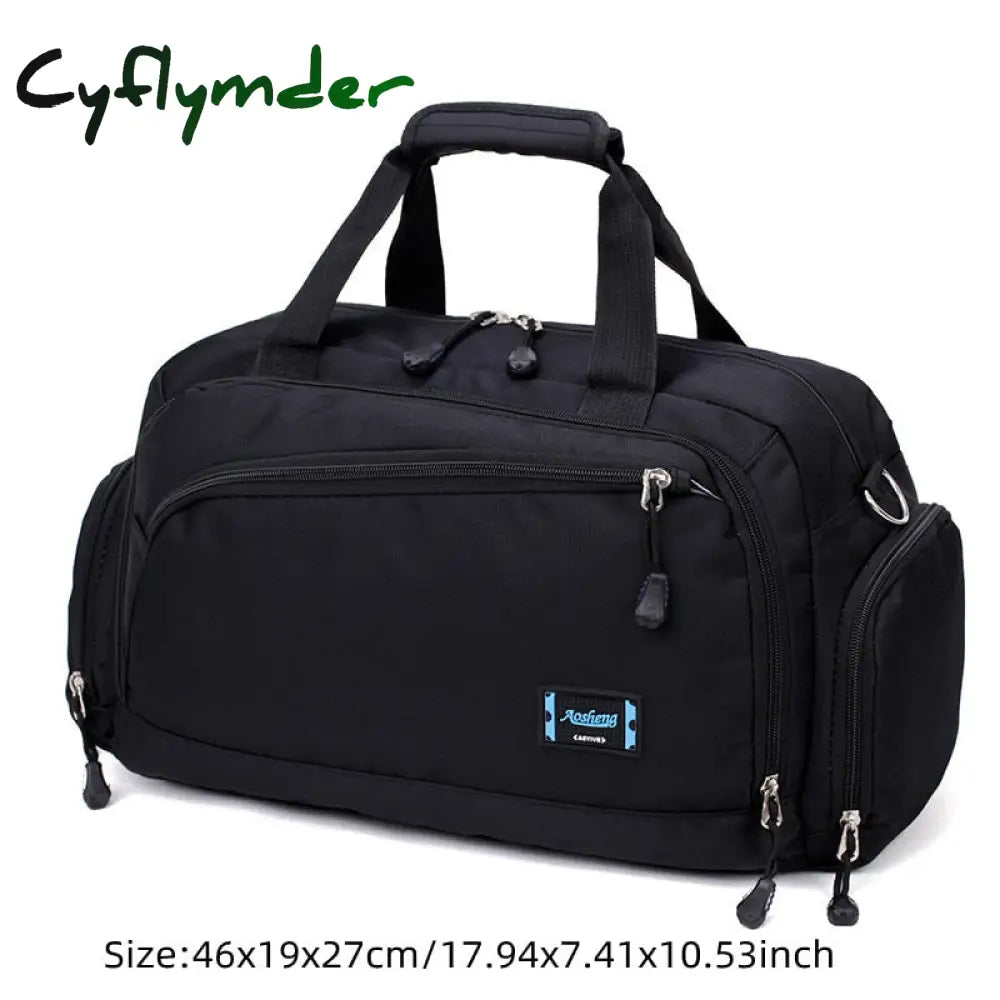 Cyflymder Waterproof Shoulder Duffels Bag Men Women Short Trip Storage Tote Clothes Electronic