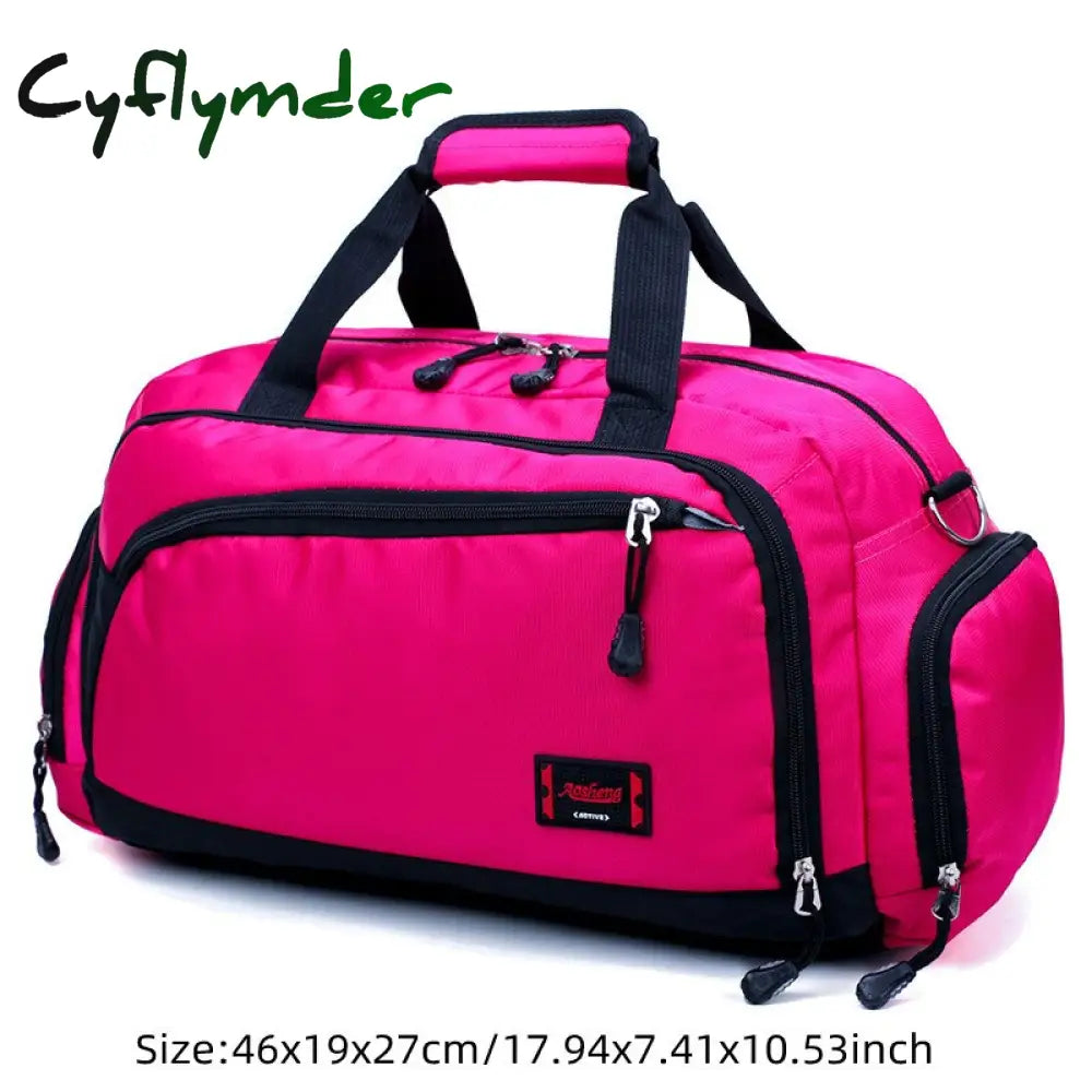 Cyflymder Waterproof Shoulder Duffels Bag Men Women Short Trip Storage Tote Clothes Electronic