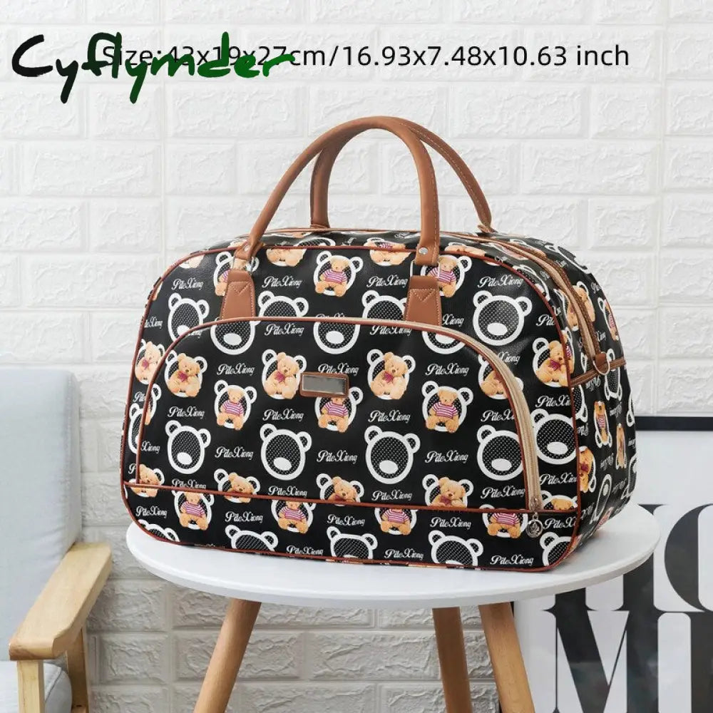 Cyflymder Waterproof Shoulder Duffels Bag Men Women Short Trip Storage Tote Clothes Electronic