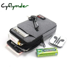 Cyflymder Waterproof Waist Bag Purse Single/double Layer Outdoor Military Waist Fanny Pack Men Phone Pouch Camping