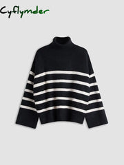 Cyflymder - Wear Your Stripes Pullover Sweater Black / Xs Sweaters