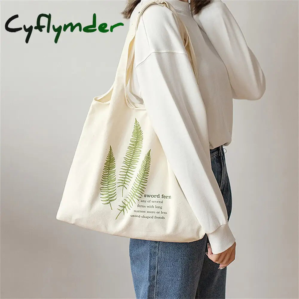 Cyflymder White Canvas Vest Shopping Bags Illustration Eco Reusable Foldable Shoulder Bag Retro