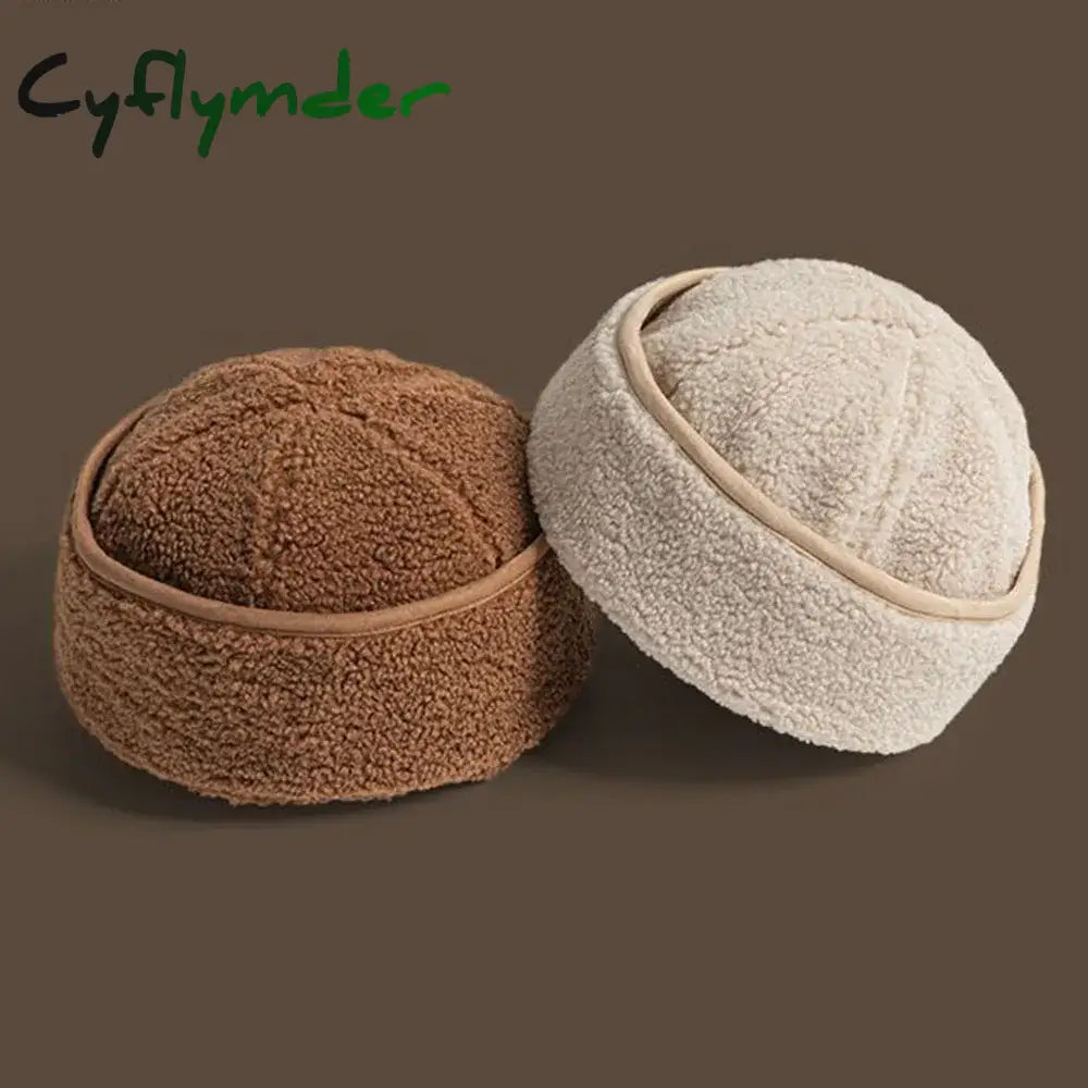 Cyflymder Winter Hat New False Brand Cap False Lamb wool Fur Hats For Women Warm Russian Winter Hat For Women Luxurious