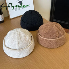 Cyflymder Winter Hat New False Brand Cap False Lamb wool Fur Hats For Women Warm Russian Winter Hat For Women Luxurious