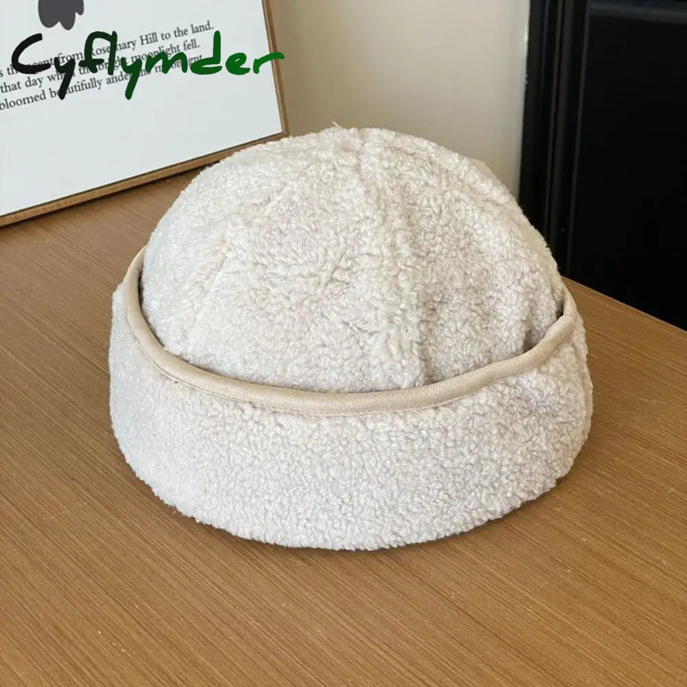 Cyflymder Winter Hat New False Brand Cap False Lamb wool Fur Hats For Women Warm Russian Winter Hat For Women Luxurious