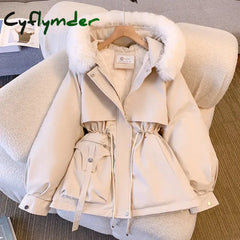 Cyflymder Winter Jacket Women Down Coat Parka Female New Loose Thick Jacket Winter Coats Coat