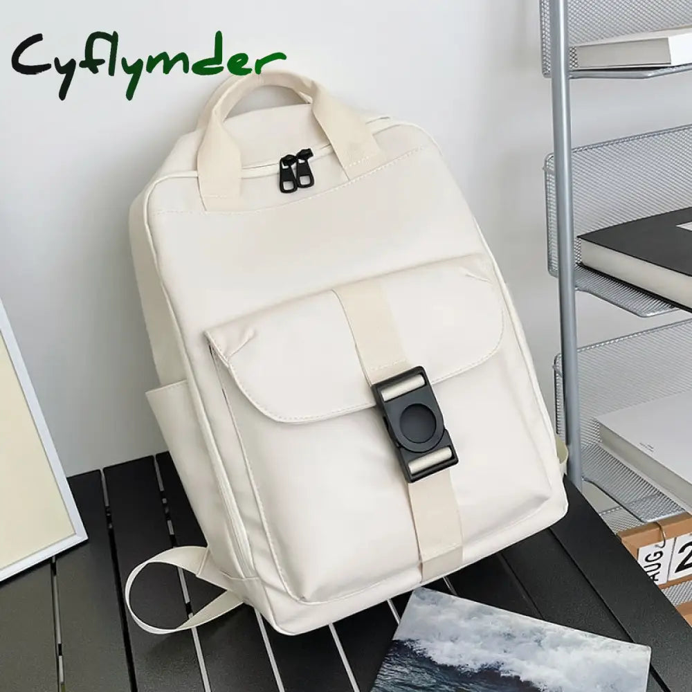 Cyflymder Winter Large Capacity Women Backpack Vintage Leather Female Men Travelling School Bag For