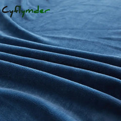 Cyflymder Winter Plush Elastic Fitted Sheet Double Bed Sheet Soft Warm Velvet Bedspread Mattress Cover Bed Linen