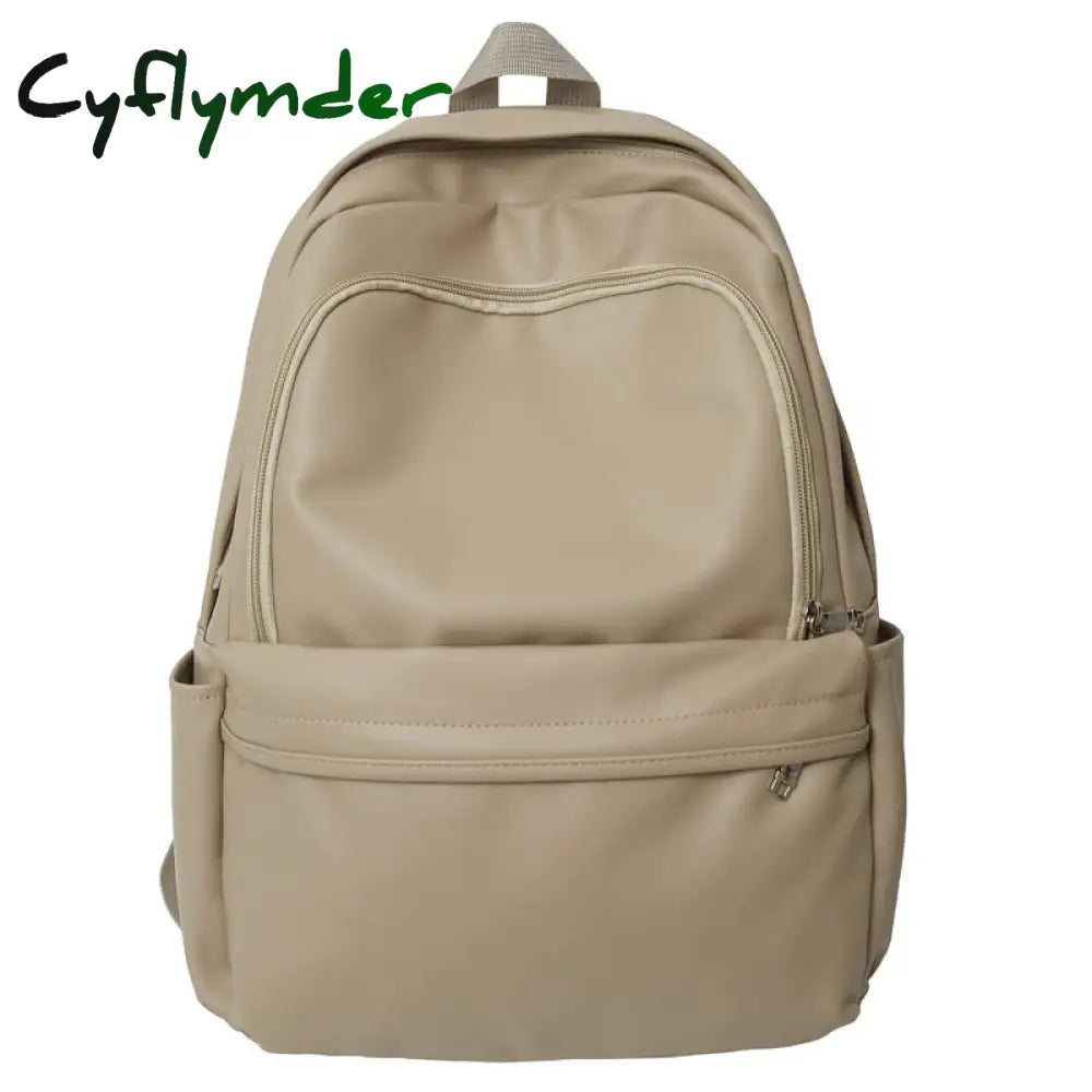 Cyflymder Woman Backpack New Leather Rucksack Women’s Knapsack Travel Bagpacks School Bags For