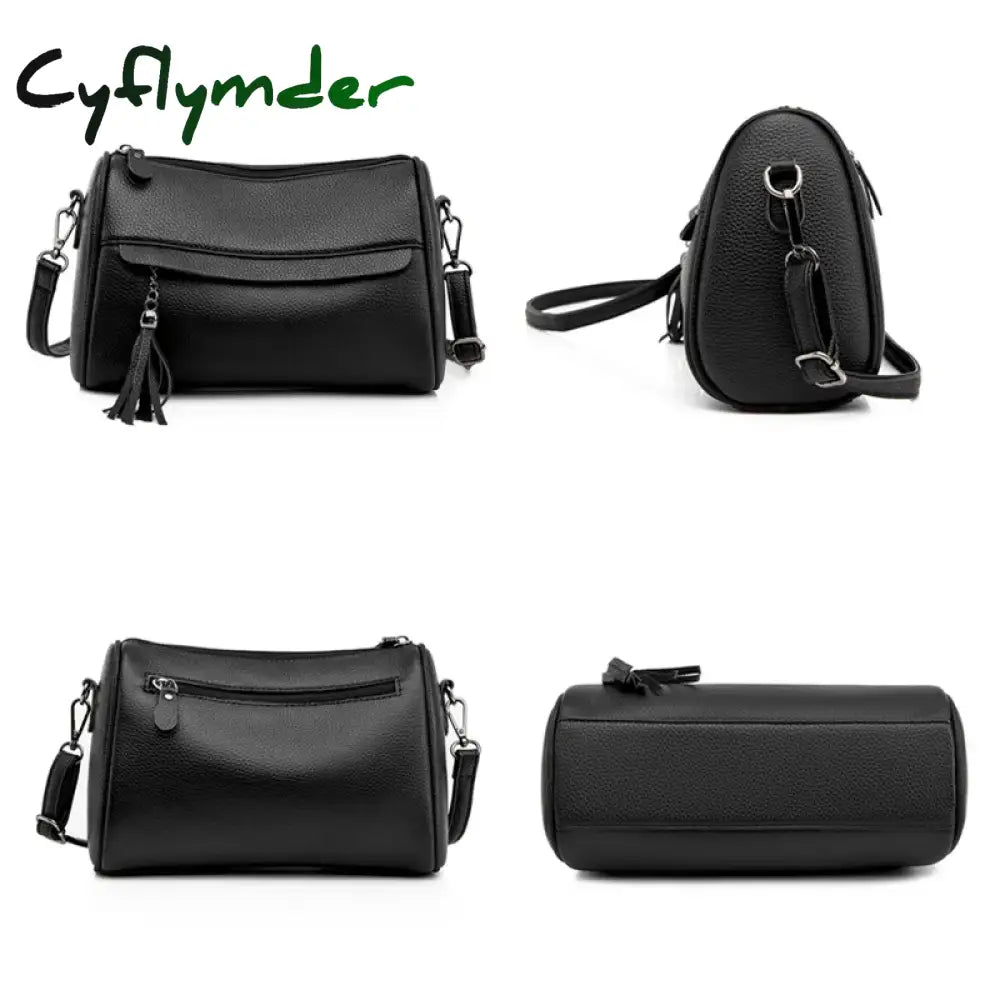 Cyflymder Woman Leather Handbag Small Luxury Shoulder Bag Cross Body Pillow Fashion Messenger Bags