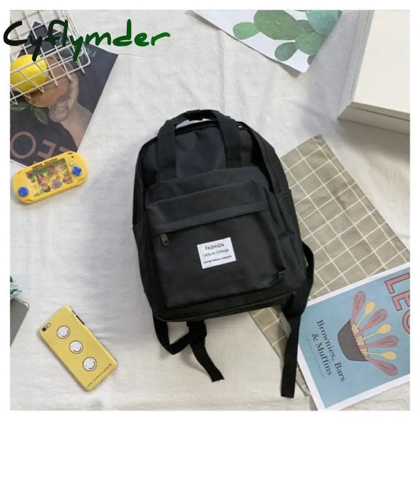 Cyflymder Women Backpack For Teenage Girls Summer New Fashion Female Casual School Students