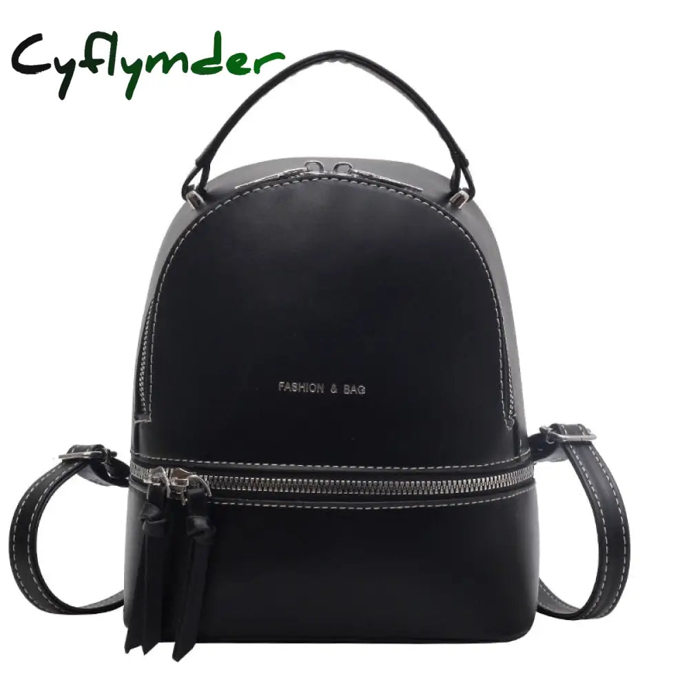 Cyflymder Women Backpack Luxury Designer Pu Leather Shoulder Bag For Teeange Girls Female Fashion