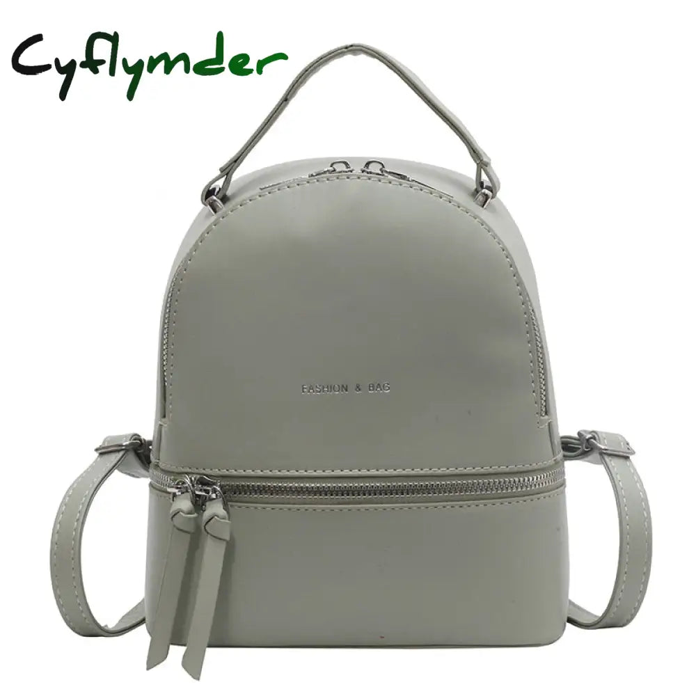 Cyflymder Women Backpack Luxury Designer Pu Leather Shoulder Bag For Teeange Girls Female Fashion