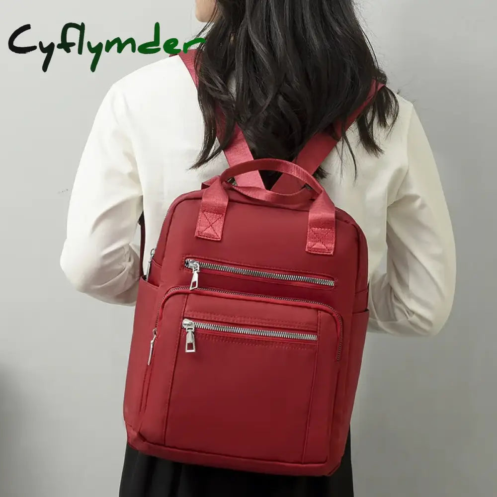 Cyflymder Women Backpack Travel Casual Waterproof Oxford Shoulder Bags Female Large Capacity