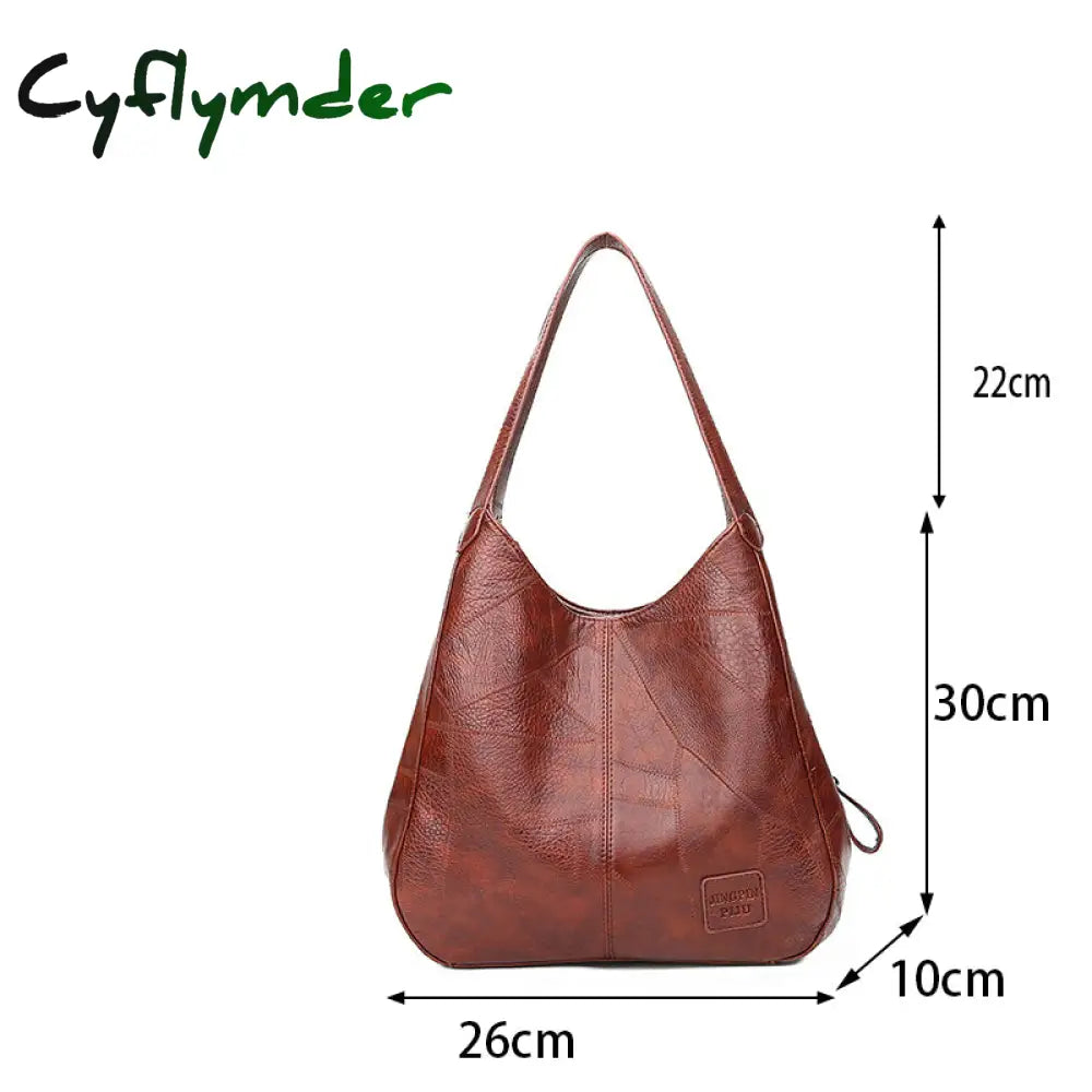 Cyflymder Women Bag Designers Pu Leather Handbags Shoulder Bags Female Luxury Top-Handle Fashion