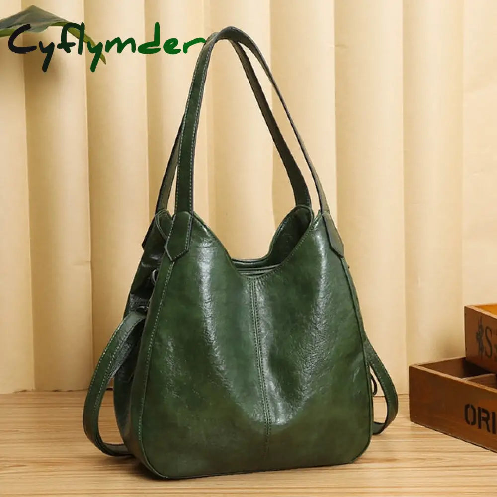 Cyflymder Women Bag Designers Pu Leather Handbags Shoulder Bags Female Luxury Top-Handle Fashion