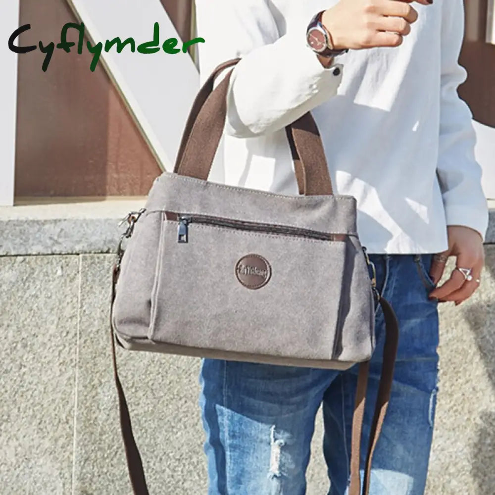 Cyflymder Women Bag Handbags Crossbody Canvas For Woman Big Shoulder Tote Female Lady Designer