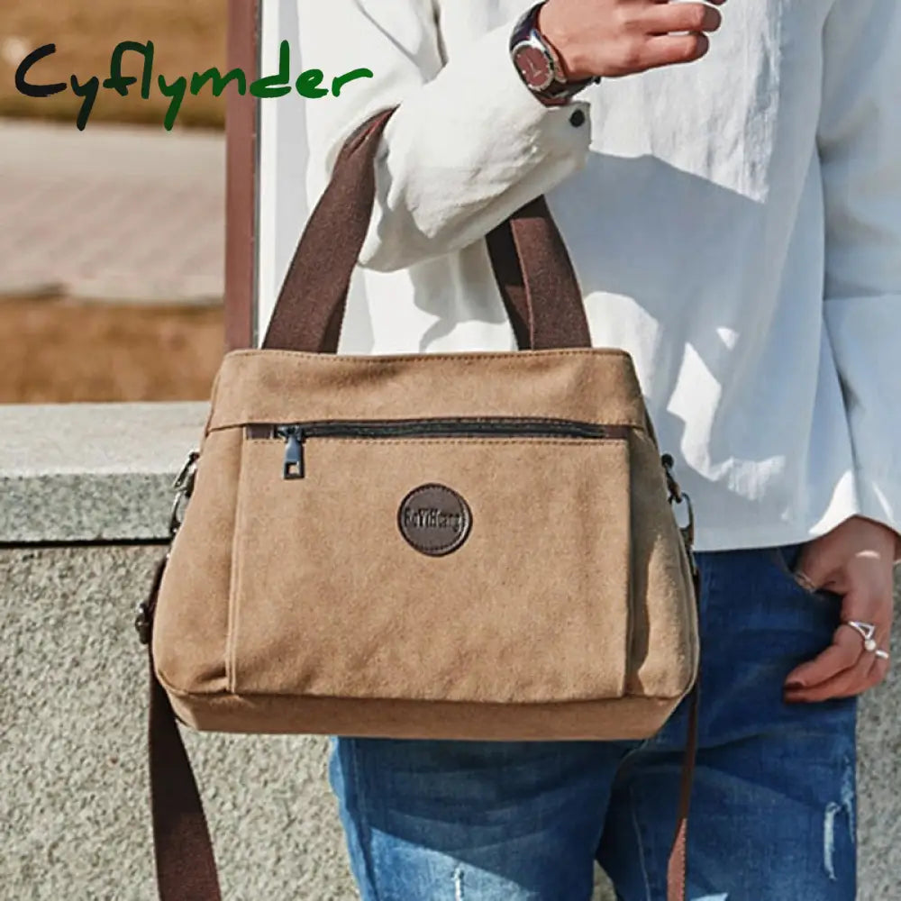 Cyflymder Women Bag Handbags Crossbody Canvas For Woman Big Shoulder Tote Female Lady Designer