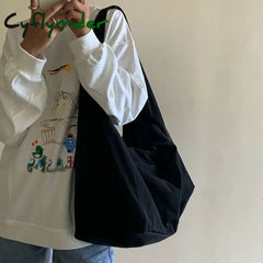 Cyflymder Women Bag New Nylon Bucket Fashion Solid Zipper Soft Shoulder Purses And Handbags Luxury