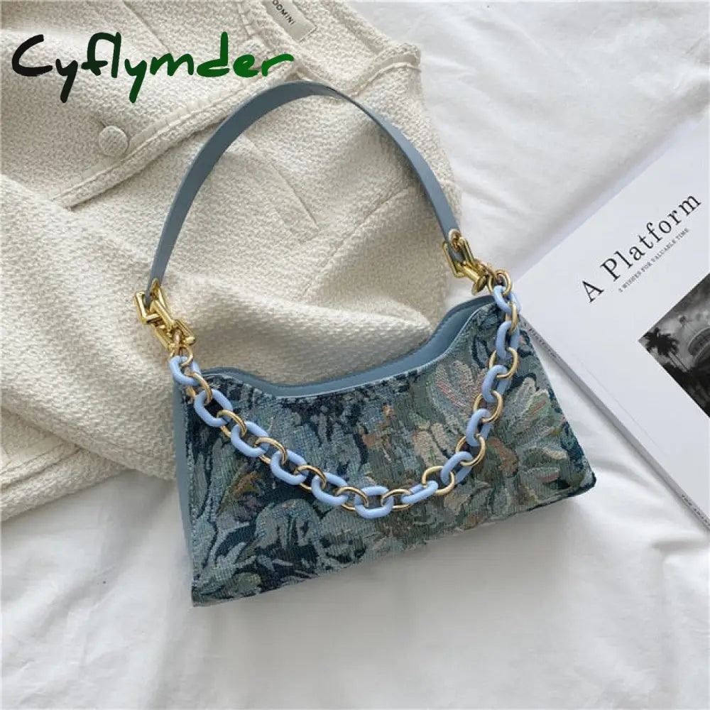 Cyflymder Women Beading Pendant Handbag Ladies Embossed Shoulder Bag Messenger Hairball Bags High