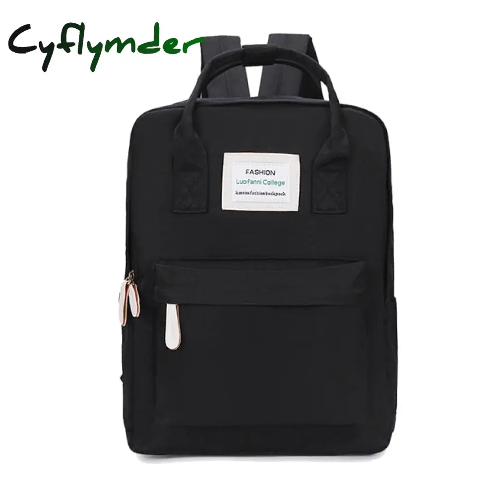 Cyflymder Women Canvas Backpacks Candy Color Waterproof School Bags For Teenagers Girls Big Cute