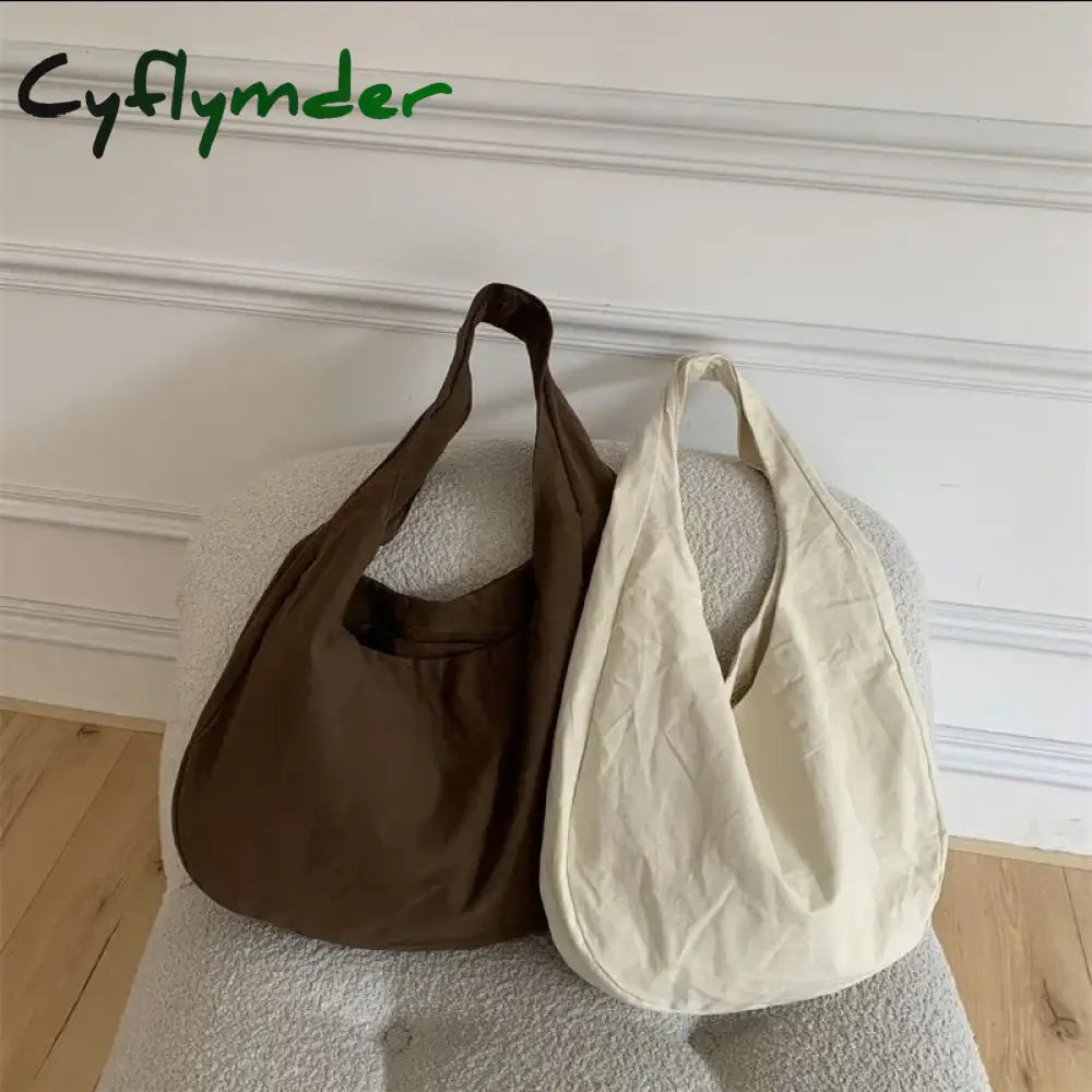 Cyflymder Women Canvas Crossbody Bag Oblique Cross Single Backpack Large Capacity Shoulder Retro
