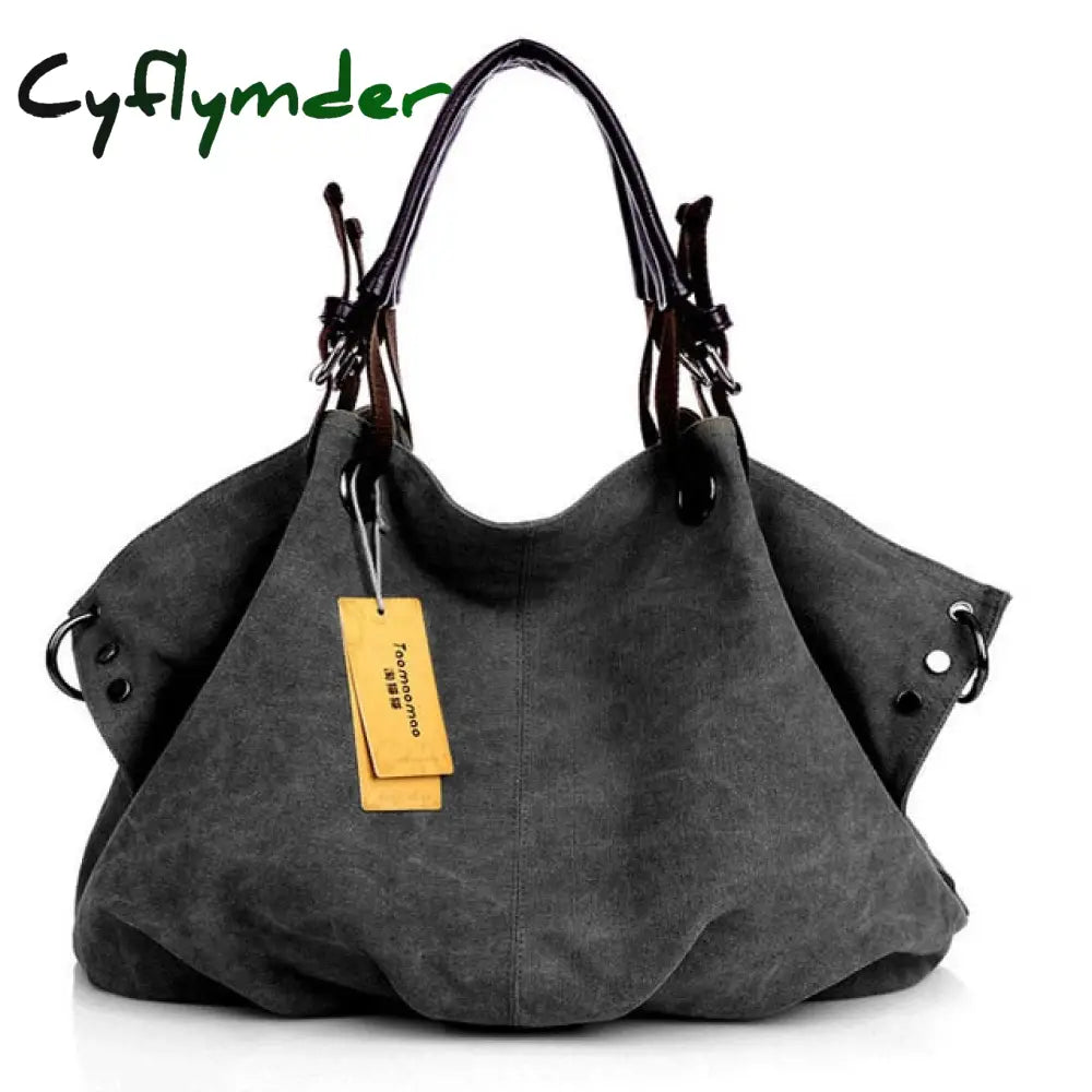 Cyflymder Women Canvas Messenger Bags Female Crossbody Solid Shoulder Bag Fashion Casual Designer