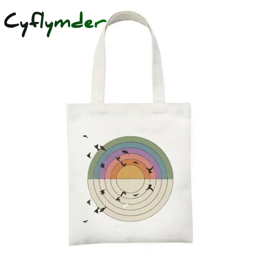 Cyflymder Women Canvas Shopping Bag Large Type Books Female Cotton Cloth Shoulder Eco Handbag Tote