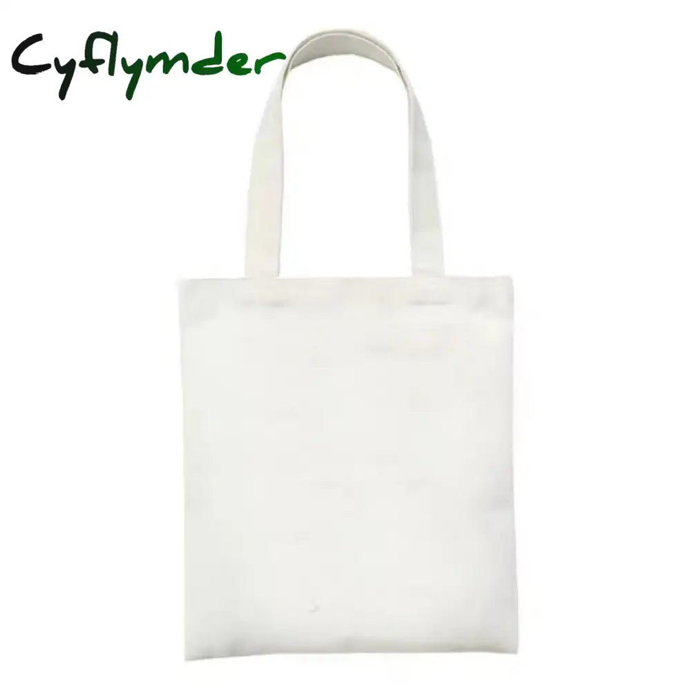 Cyflymder Women Canvas Shopping Bag Large Type Books Female Cotton Cloth Shoulder Eco Handbag Tote