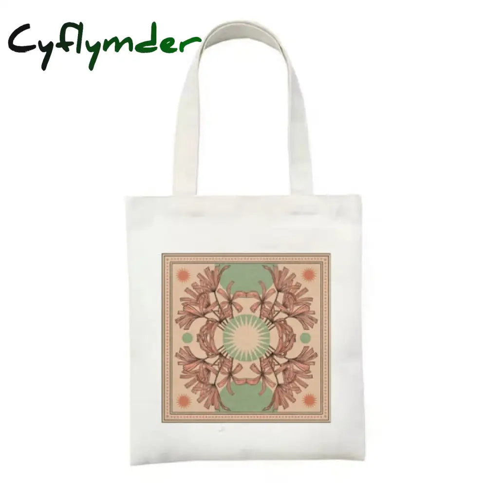 Cyflymder Women Canvas Shopping Bag Large Type Books Female Cotton Cloth Shoulder Eco Handbag Tote