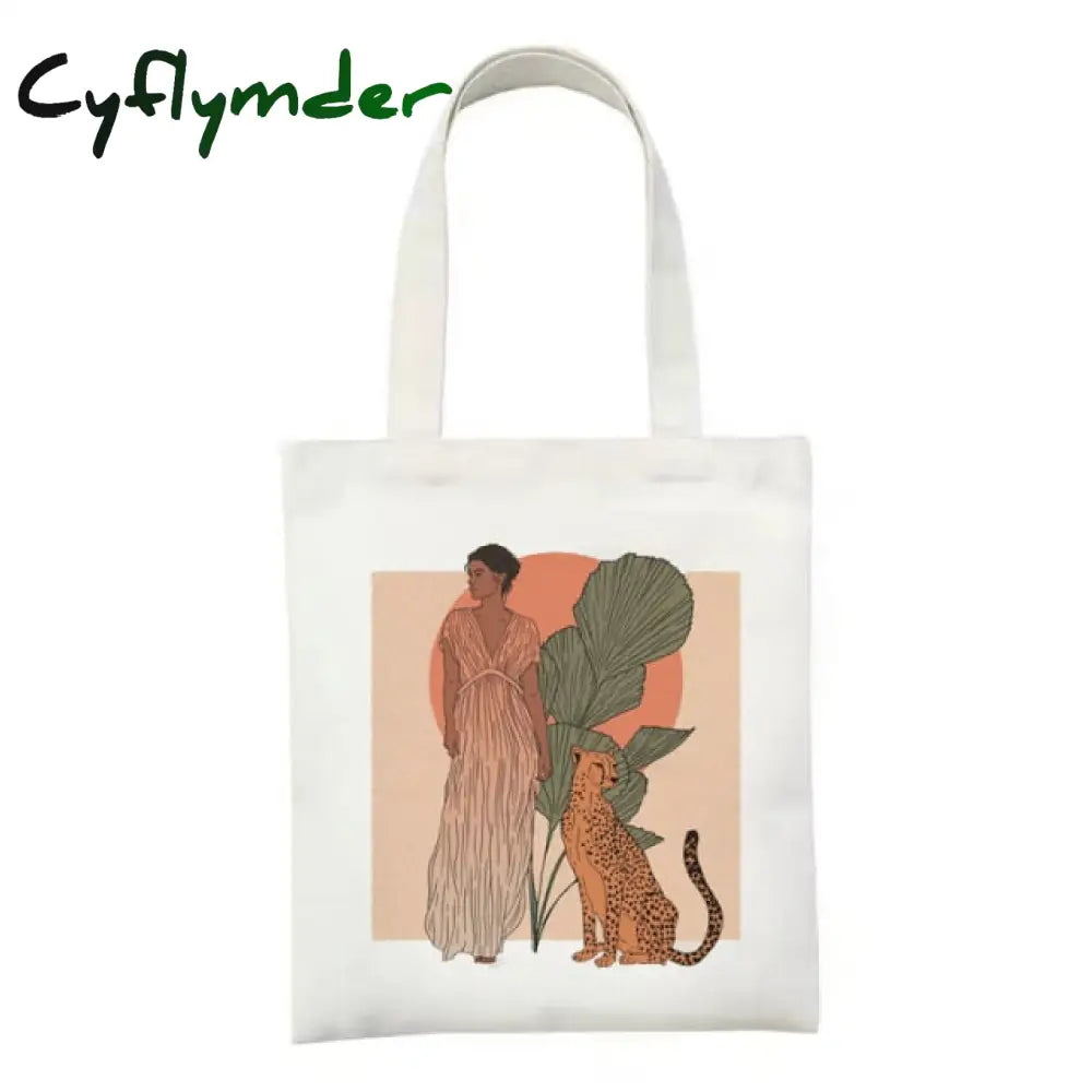 Cyflymder Women Canvas Shopping Bag Large Type Books Female Cotton Cloth Shoulder Eco Handbag Tote