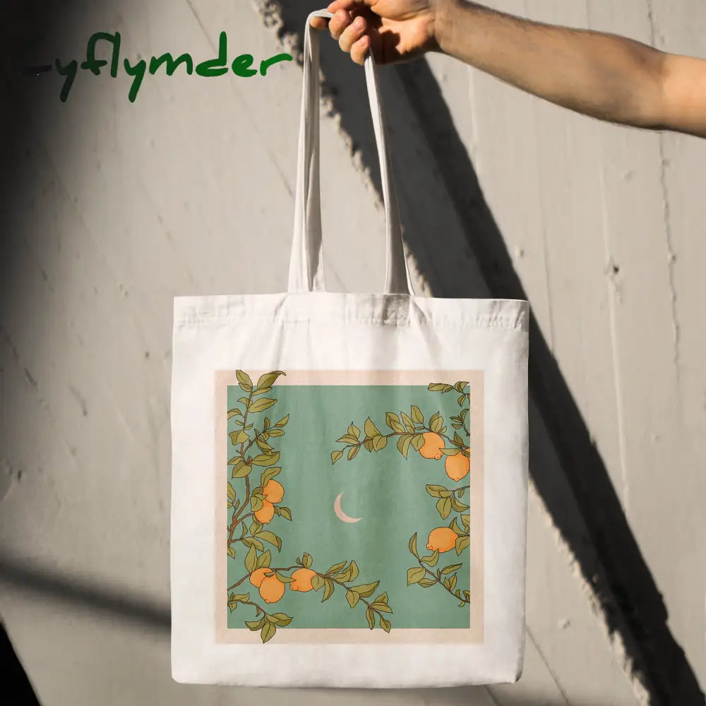 Cyflymder Women Canvas Shopping Bag Large Type Books Female Cotton Cloth Shoulder Eco Handbag Tote