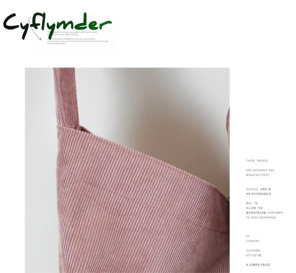 Cyflymder Women Corduroy Shoulder Bag Canvas Cloth Fabric Handbag Solid Casual Tote Ladies Eco