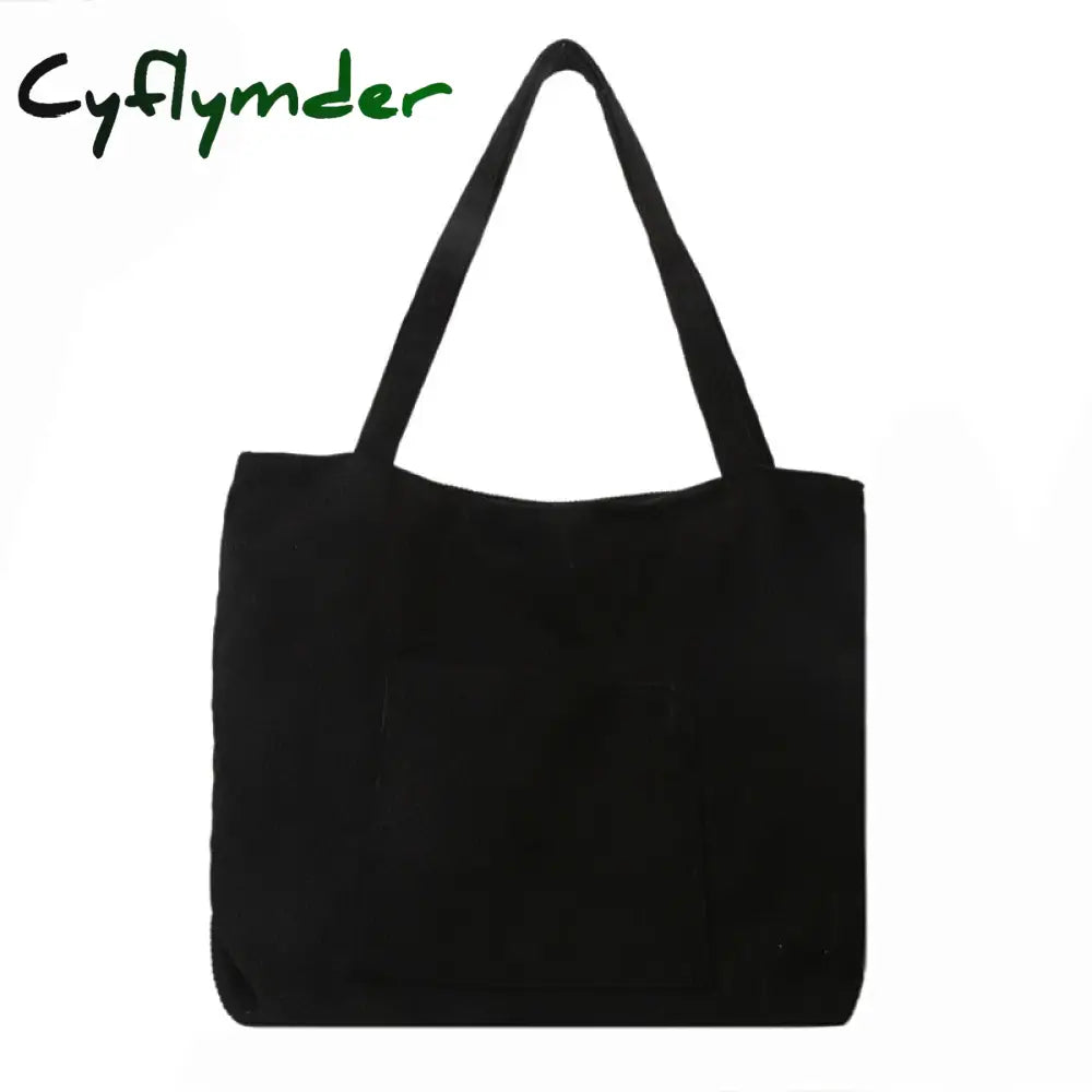 Cyflymder Women Corduroy Tote Bag Large Shoulder Hobo Bags Casual Handbags Big Capacity Shopping