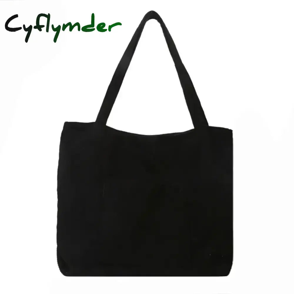 Cyflymder Women Corduroy Tote Bag Large Shoulder Hobo Bags Casual Handbags Big Capacity Shopping Work Bag