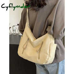 Cyflymder Women Crossbody Bag Luxury Designer Oblique Cross Single Shoulder Bag Large Capacity Handbags Retro Fanny