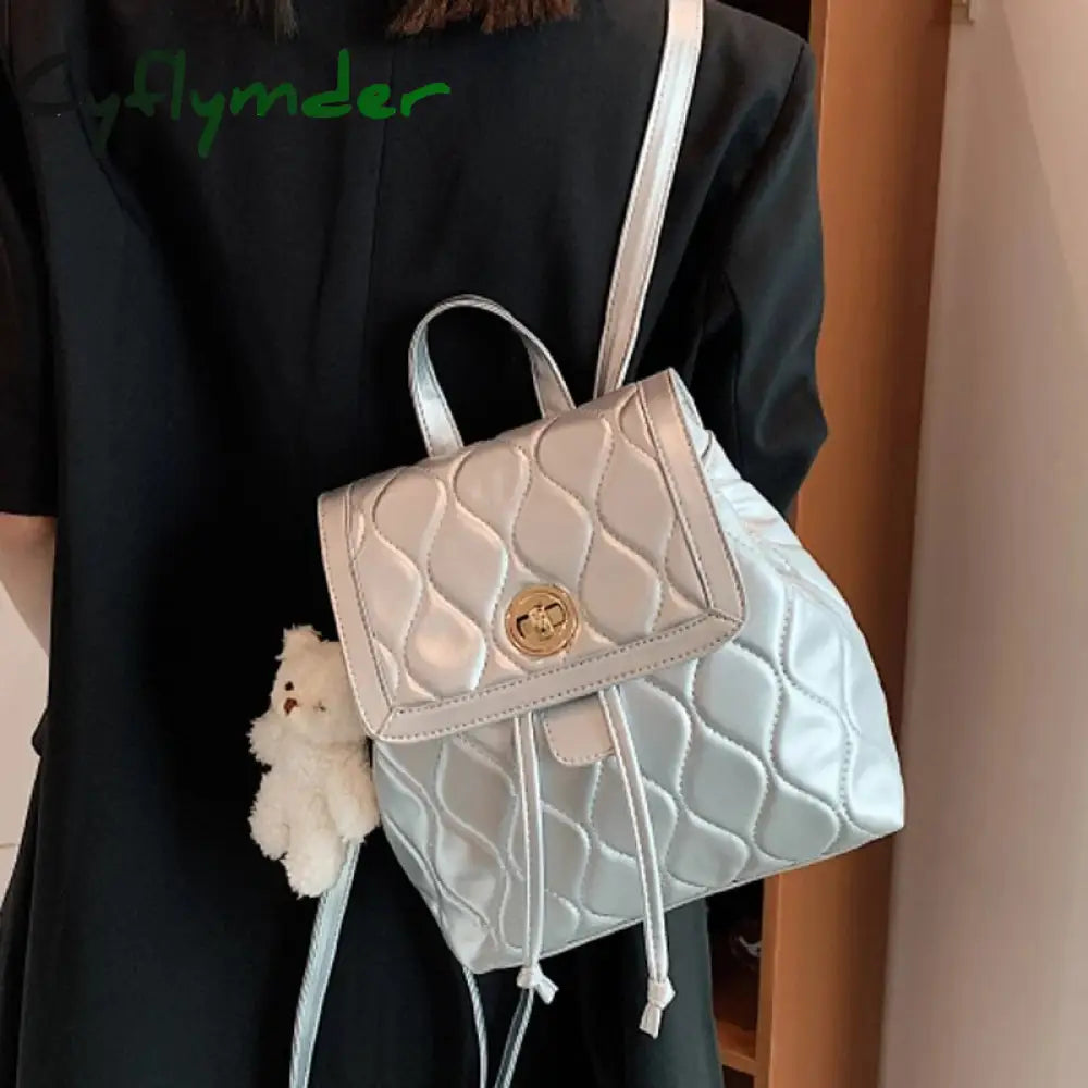 Cyflymder Women Designer Leather Backpacks Sac A Dos Casual Luxury Fashion High Quality Small