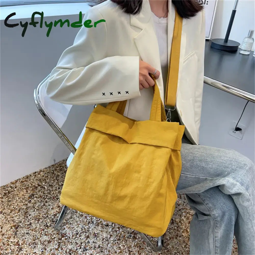 Cyflymder Women Fashion Handbag Purses Nylon Shoulder Crossbody Messenger Bags For Female Large