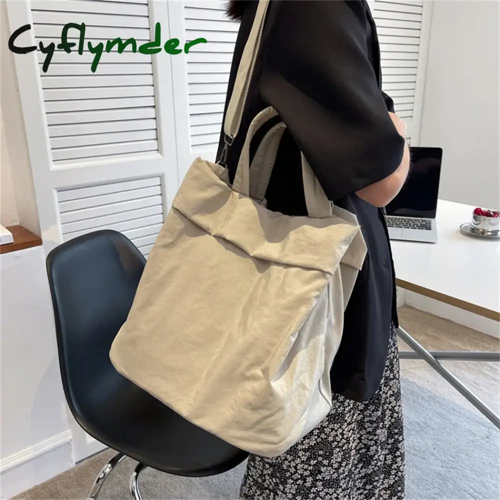 Cyflymder Women Fashion Handbag Purses Nylon Shoulder Crossbody Messenger Bags For Female Large