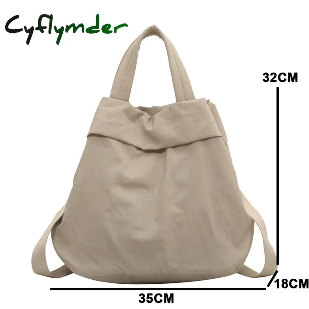 Cyflymder Women Fashion Handbag Purses Nylon Shoulder Crossbody Messenger Bags For Female Large