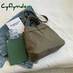 Cyflymder Women Fashion Handbag Purses Nylon Shoulder Crossbody Messenger Bags For Female Large