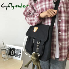 Cyflymder Women Fashion Shoulder Bags Multifunction Canvas Crossbody Bag Retro Handbags Travel