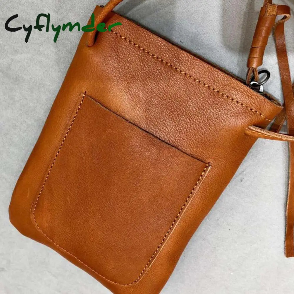 Cyflymder Women Genuine Leather Shoulder Bag Flap Female Long Wallets Clutch Lady Purse Zipper