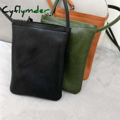 Cyflymder Women Genuine Leather Shoulder Bag Flap Female Long Wallets Clutch Lady Purse Zipper