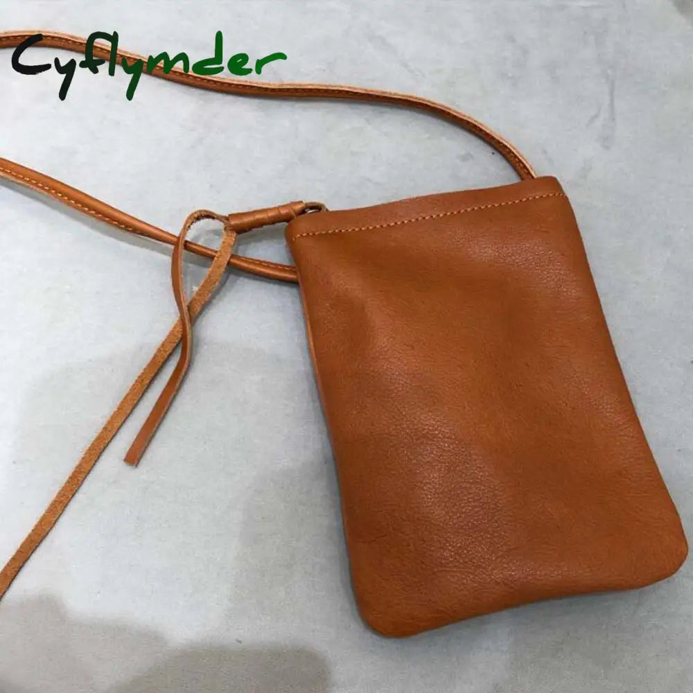 Cyflymder Women Genuine Leather Shoulder Bag Flap Female Long Wallets Clutch Lady Purse Zipper