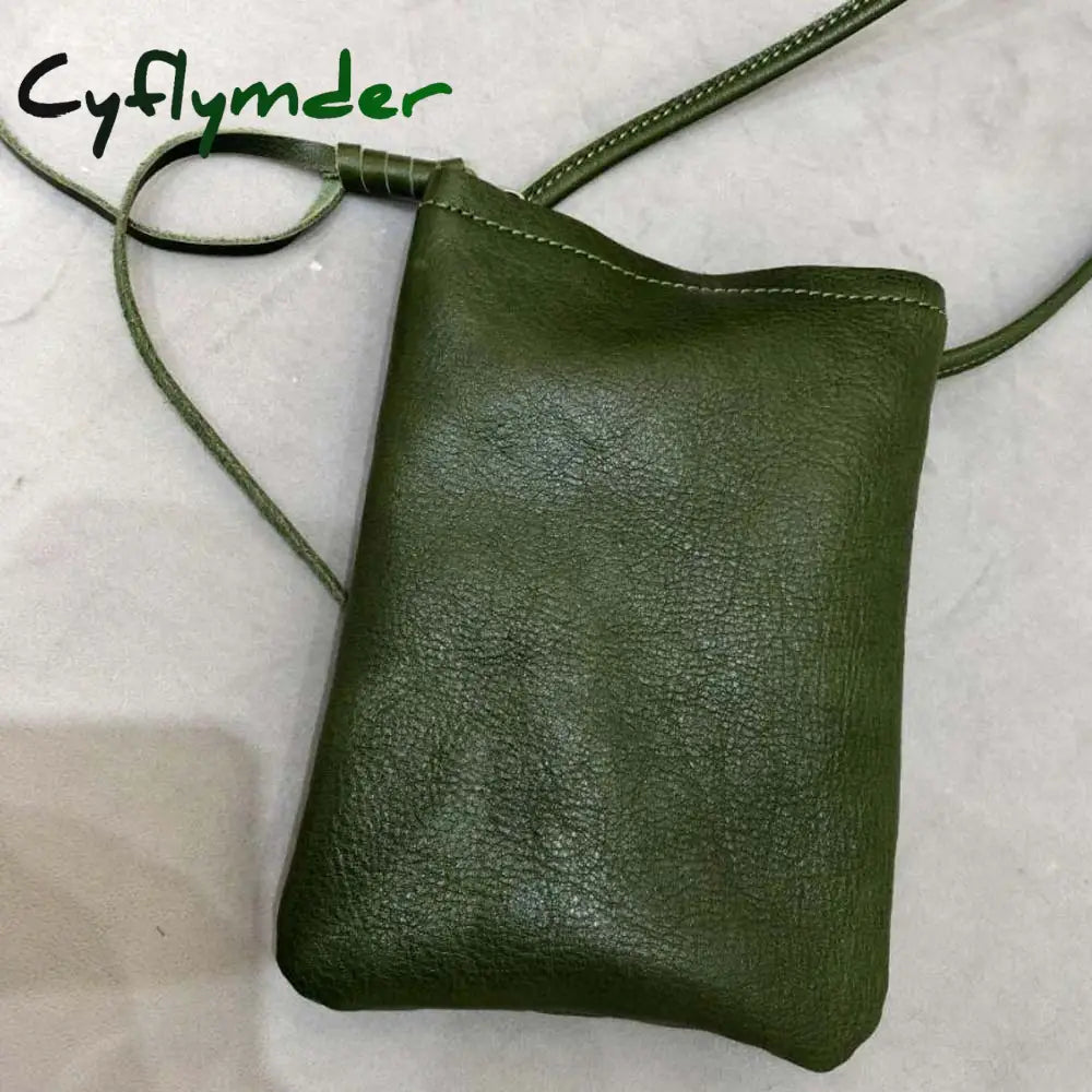 Cyflymder Women Genuine Leather Shoulder Bag Flap Female Long Wallets Clutch Lady Purse Zipper